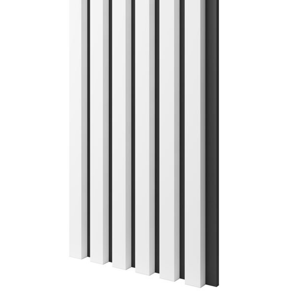 MDF Seinapaneel Valge/must 300x24x2750mm