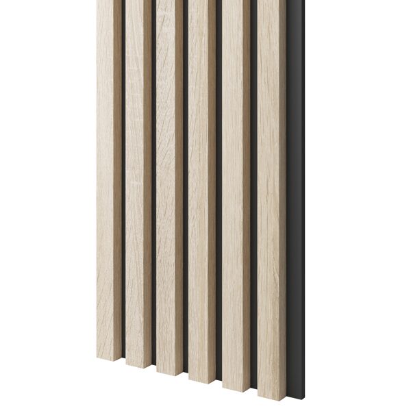 MDF Seinapaneel Sonoma tamm/must 300x24x2750mm