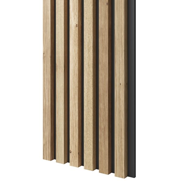 MDF Seinapaneel Õlitatud tamm/must 300x24x2750mm