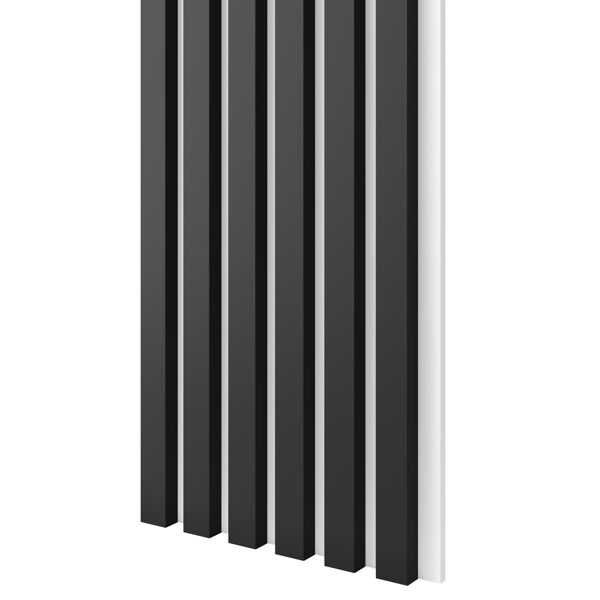 MDF Seinapaneel Must/valge 300x24x2750mm