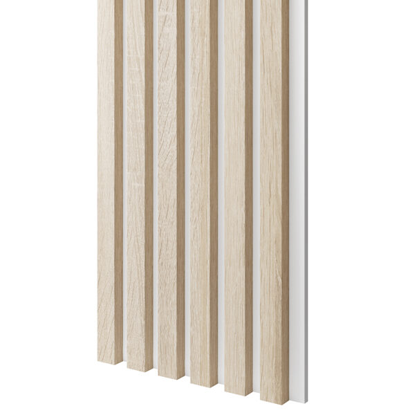 MDF Seinapaneel Sonoma tamm/valge 300x24x2750mm