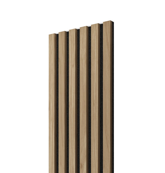 Akustiline seinapaneel Naturaalne tamm/must vilt 300x26x2750mm